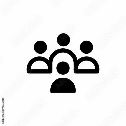 group people icon sign vector