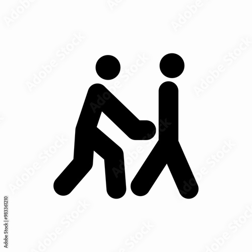 pickpocket thief icon sign vector