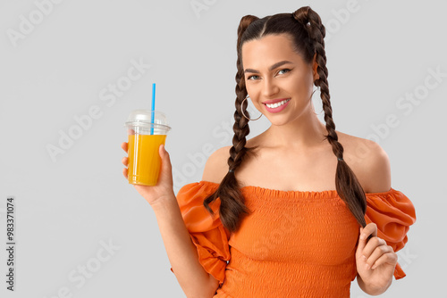 Beautiful young happy woman...