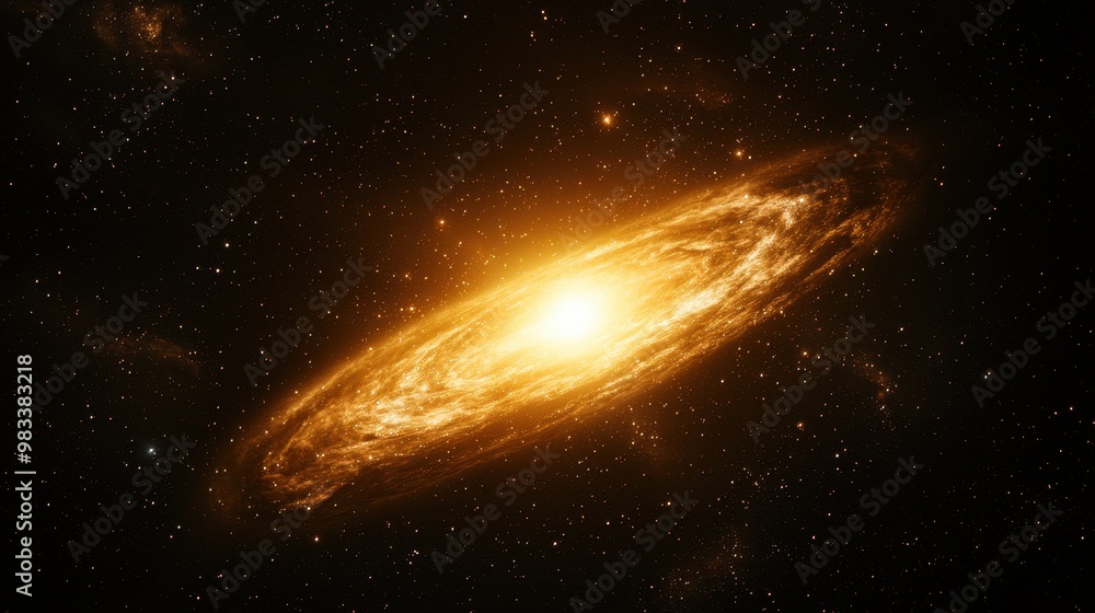 Cosmic Galaxy Spiral with Stars and Nebulae Cosmic Galaxy Spiral with Stars and Nebulae