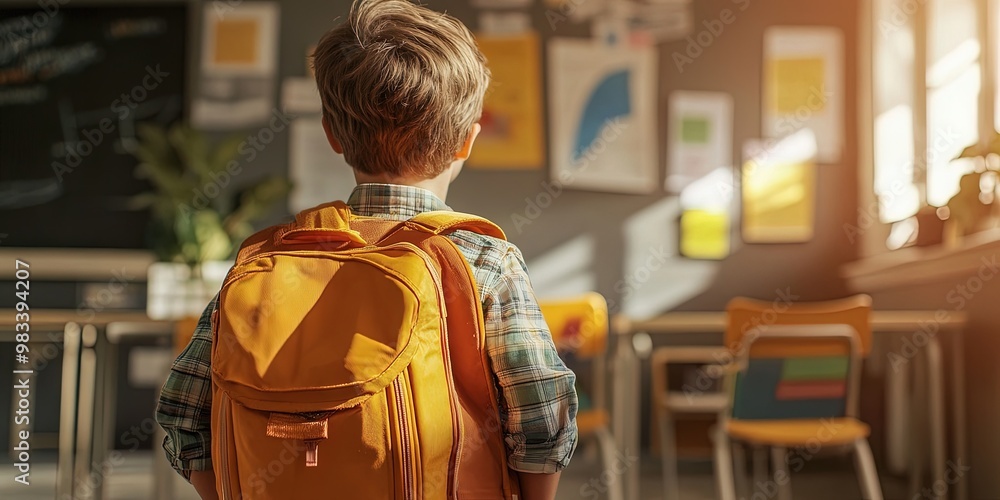 Fototapeta premium back to school concept with students in classroom