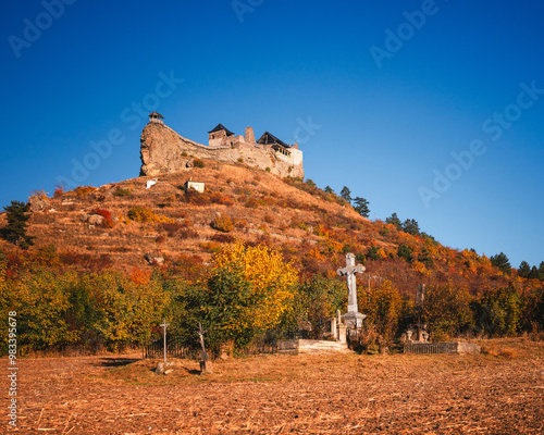 Famous medieval castle of Boldogko, Hungary in autumn