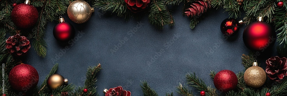 Christmas, solid background, copy space Christmas, solid background, copy space
