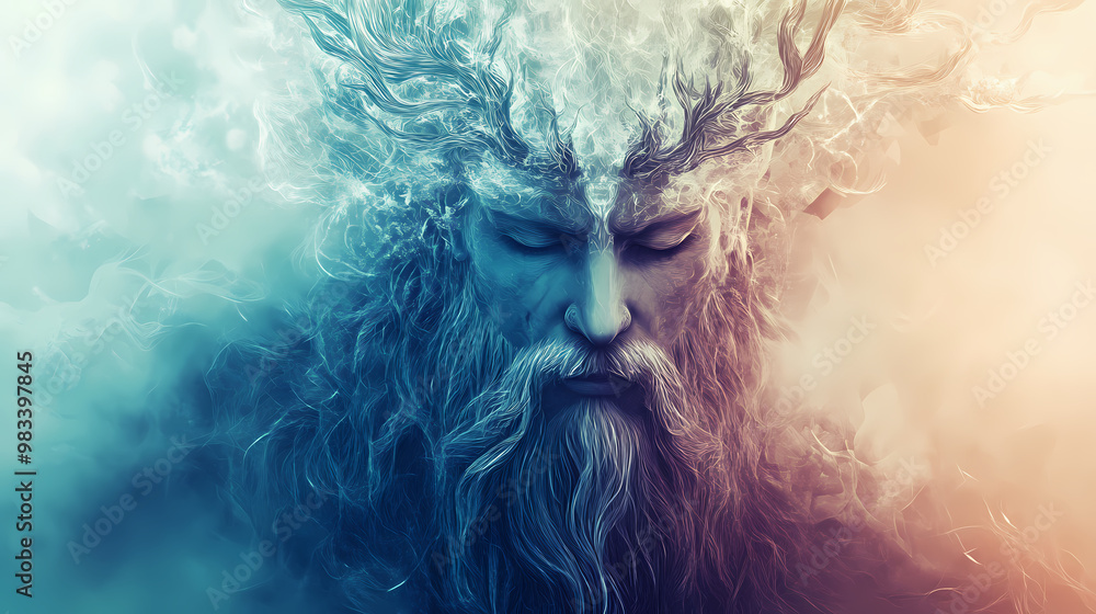 Generative ai. Norse Mythology. Illustration Generative ai. Norse Mythology. Illustration