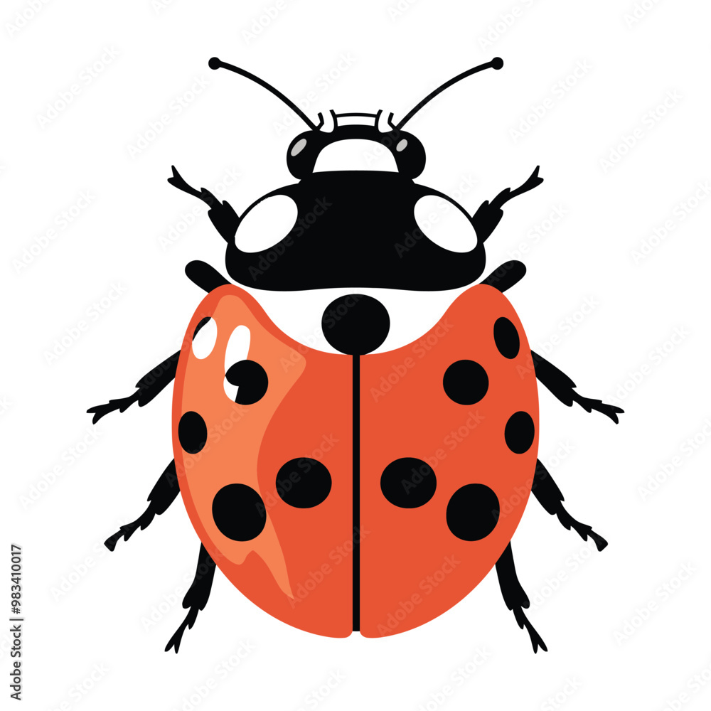 A black vector silhouette of a ladybird insect, Ladybug silhouette vector illustration A black vector silhouette of a ladybird insect, Ladybug silhouette vector illustration