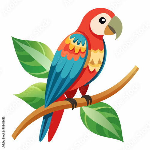 illustration of a parrot