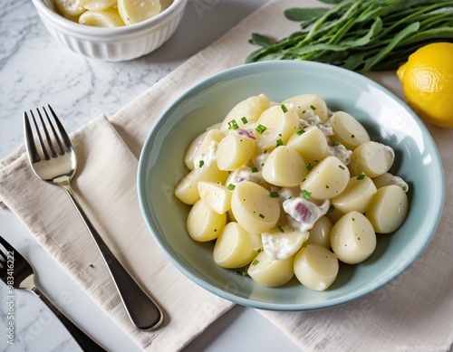 Creamy Potato Salad with Bacon and Chives