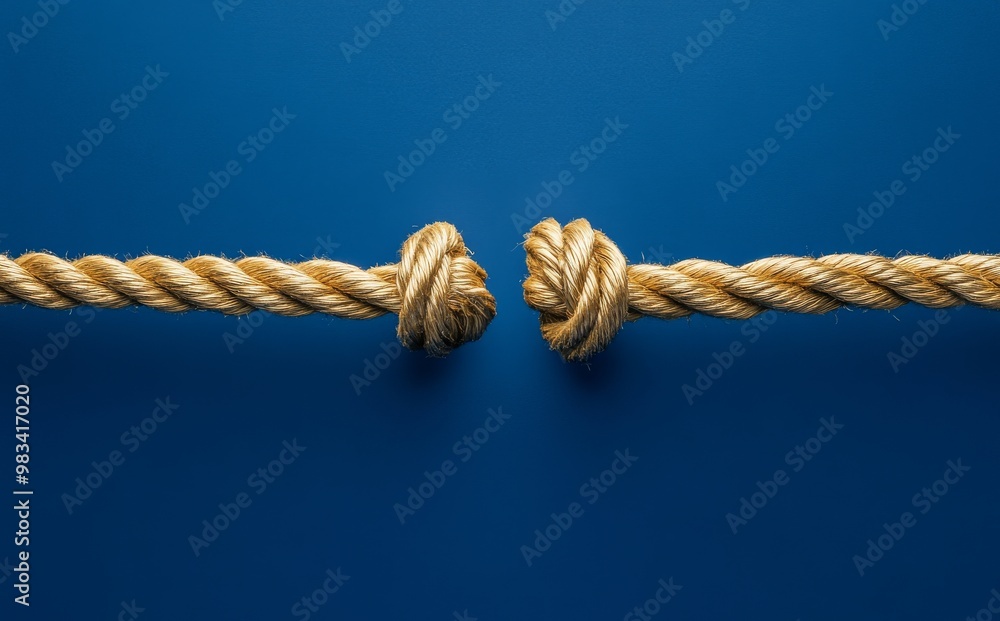 Failure of Cooperation portrayed as a broken rope stressed to a ...