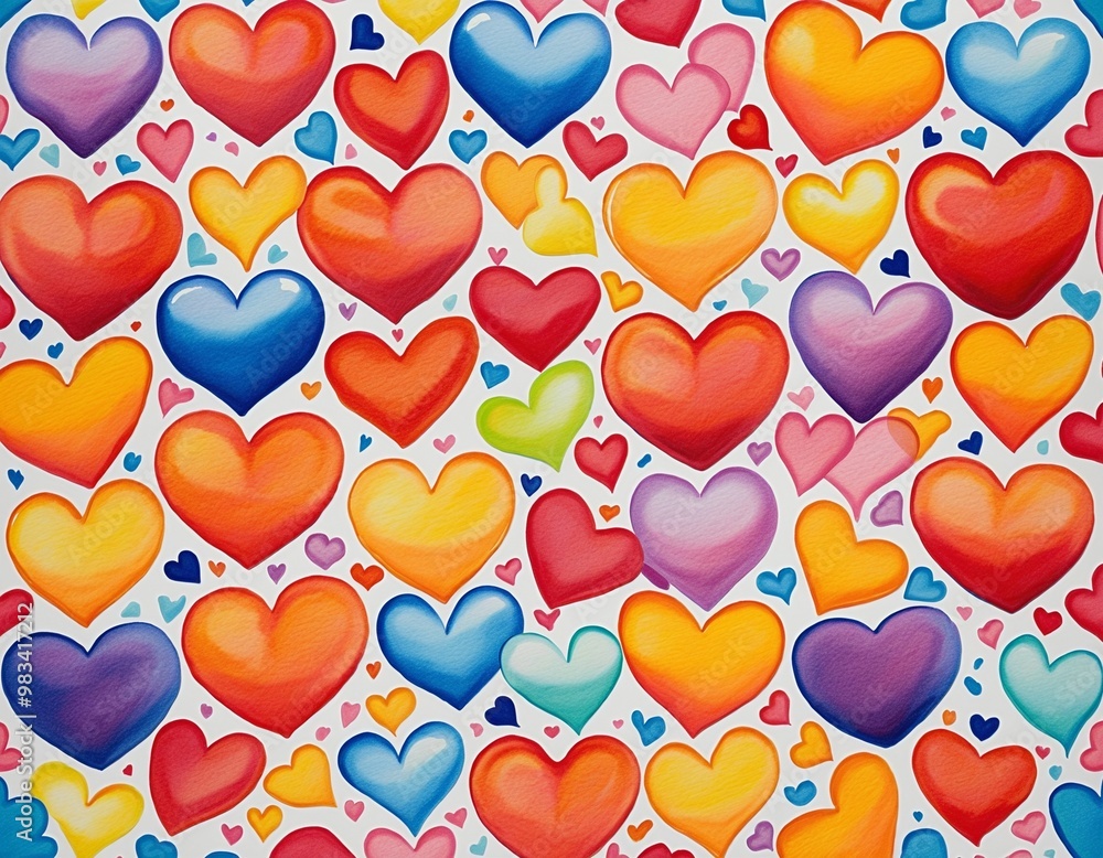 Colorful Heart Array Colorful Heart Array