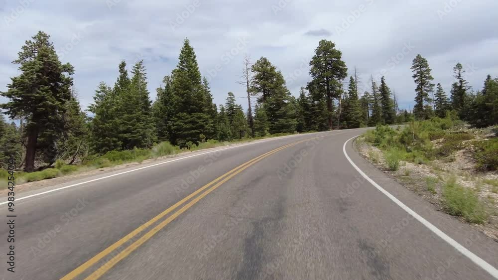 Hyperlapse Driving of Bryce Canyon Scenic Drive Northbound 04 Front View Utah Southwest USA Hyperlapse Driving of Bryce Canyon Scenic Drive Northbound 04 Front View Utah Southwest USA
