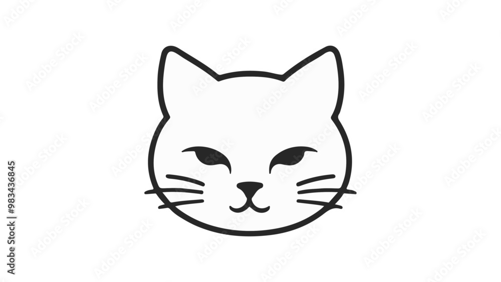 simple cat outline silhouette vector illustration simple cat outline silhouette vector illustration