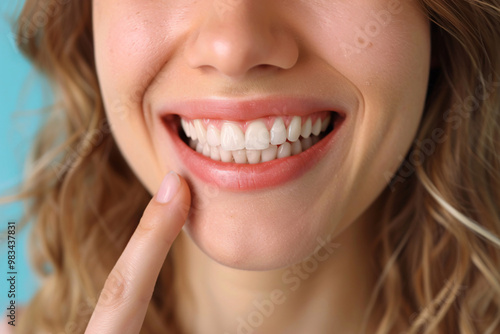 dental floss, healthy smile, whitening procedure, dental consultation, healthy teeth, close up studio photo,