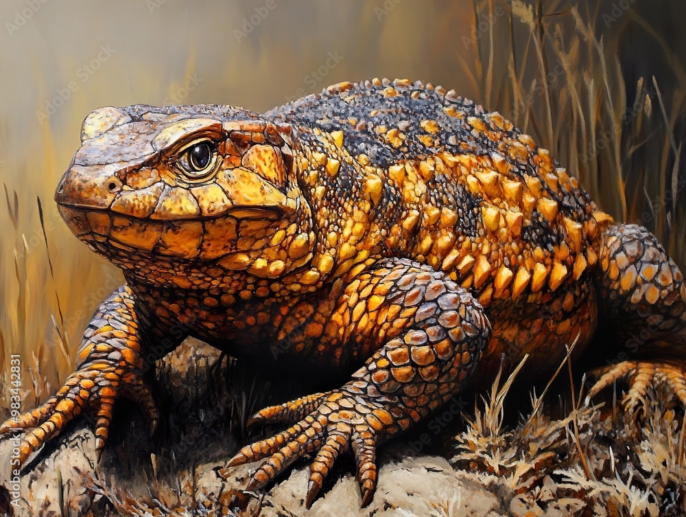 Close-Up Portrait of a Toad in its Natural Habitat Close-Up Portrait of a Toad in its Natural Habitat