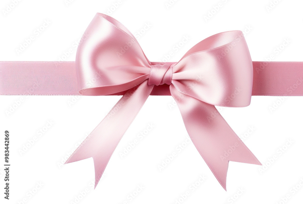 PNG Soft pink gift ribbon and bow with tails horizontal border white background celebration anniversary. PNG Soft pink gift ribbon and bow with tails horizontal border white background celebration anniversary.