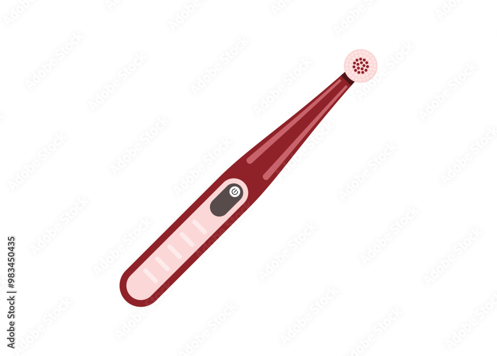 Electric tooth brush. Simple flat illustration. Electric tooth brush. Simple flat illustration.