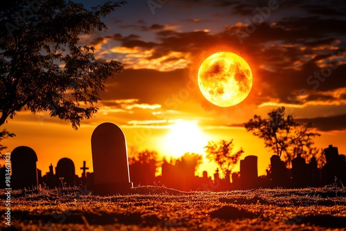 Halloween theme in travel tours highlight cemeteries known for their historical significance and ghost sightings photo