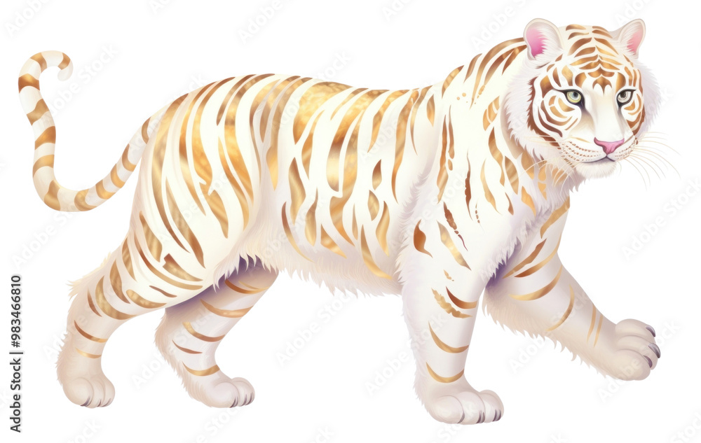 Obraz premium PNG Animal mammal tiger carnivora.