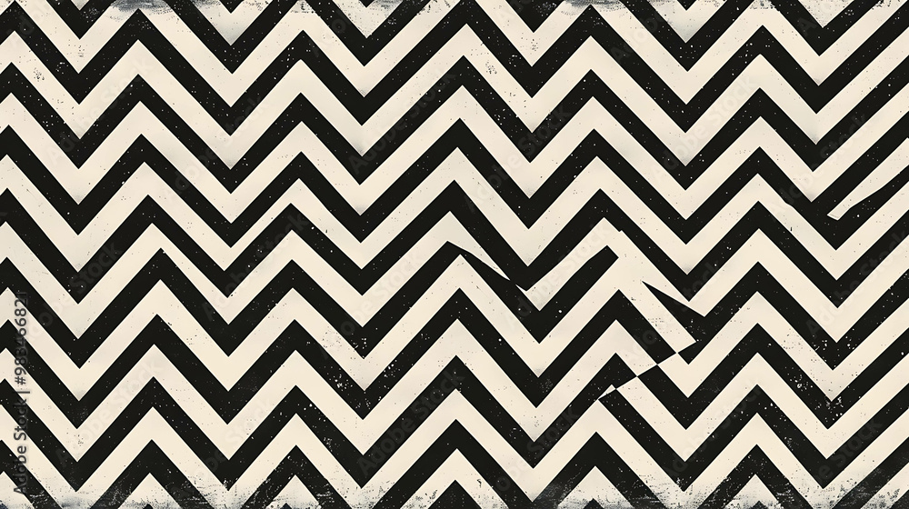 Distressed black and white chevron pattern, perfect for a vintage or retro design. Distressed black and white chevron pattern, perfect for a vintage or retro design.