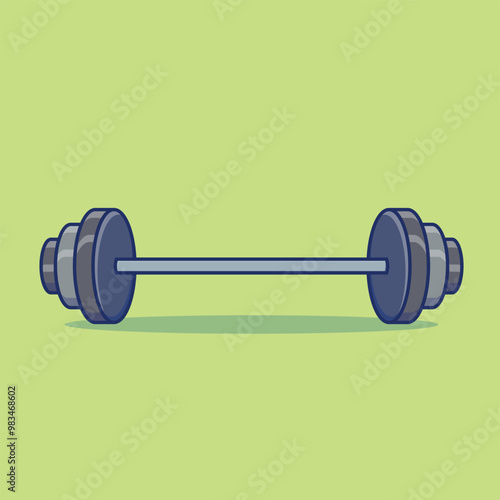 Simple Baseball Bat Icon Vector for Sports and Recreation