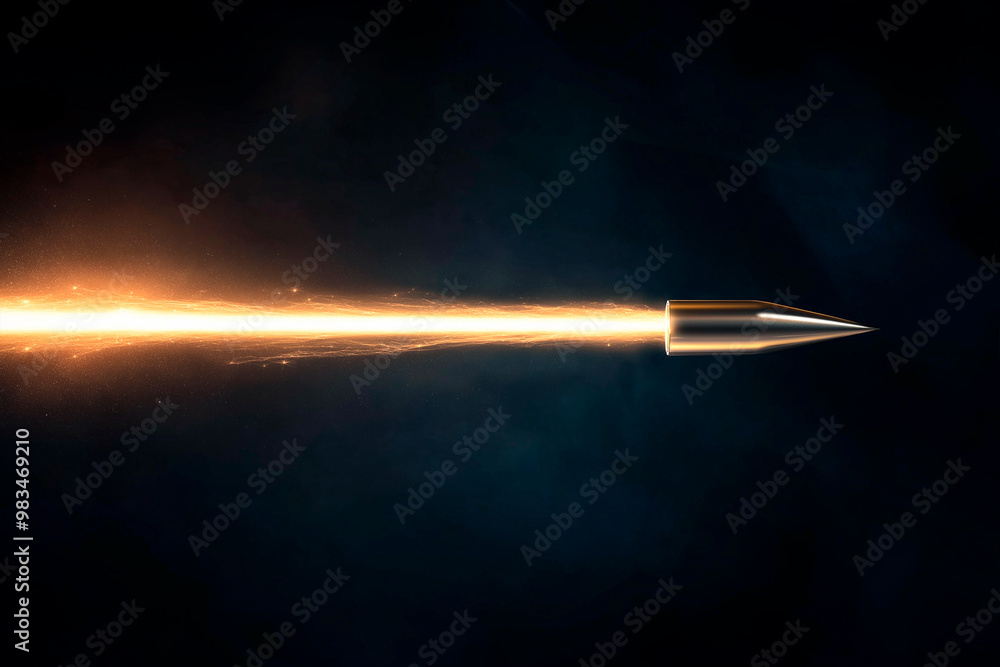 Fototapeta premium Bullet Trail overlay effect