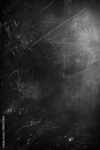 Scratched Black Chalkboard ...