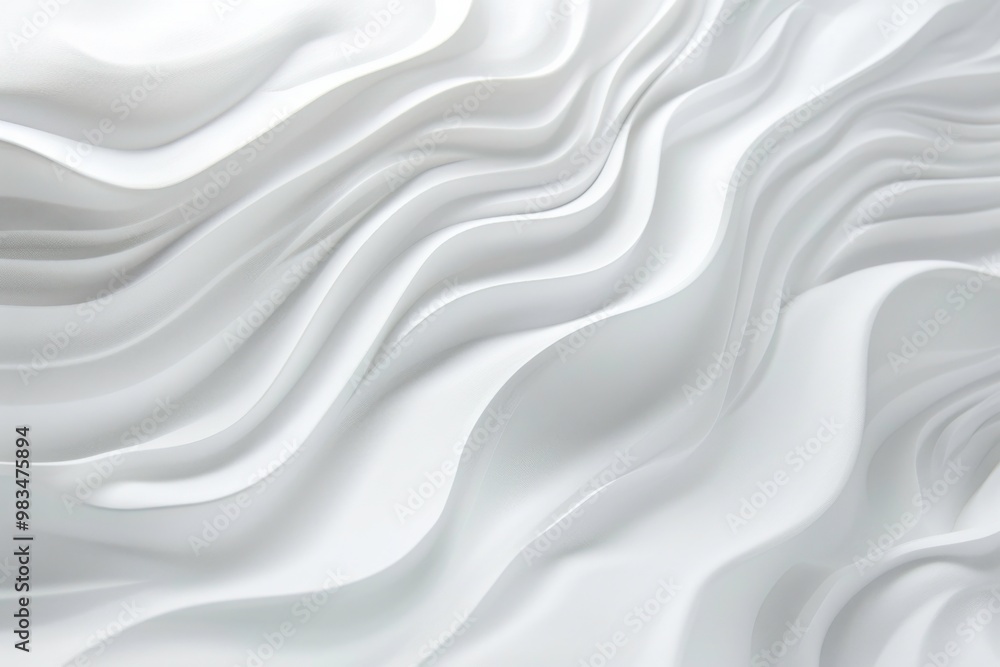 Elegance of a Flowing White Wave Pattern Elegance of a Flowing White Wave Pattern