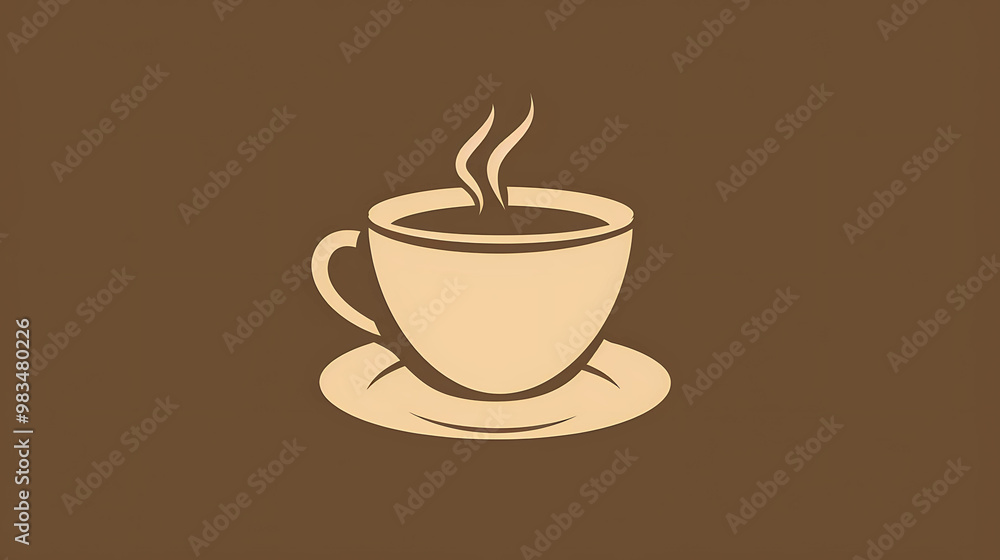A simple illustration of a cup of coffee with steam rising from it. A simple illustration of a cup of coffee with steam rising from it.
