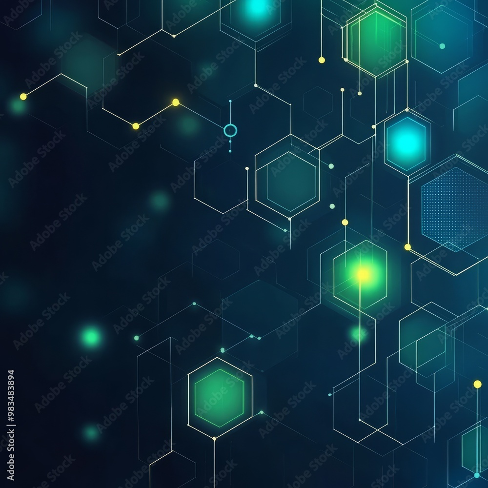 Modern Abstract Background with Geometric Shapes and Light Effects Modern Abstract Background with Geometric Shapes and Light Effects