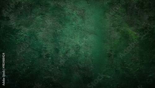 Extremely dark green concrete wall surface background