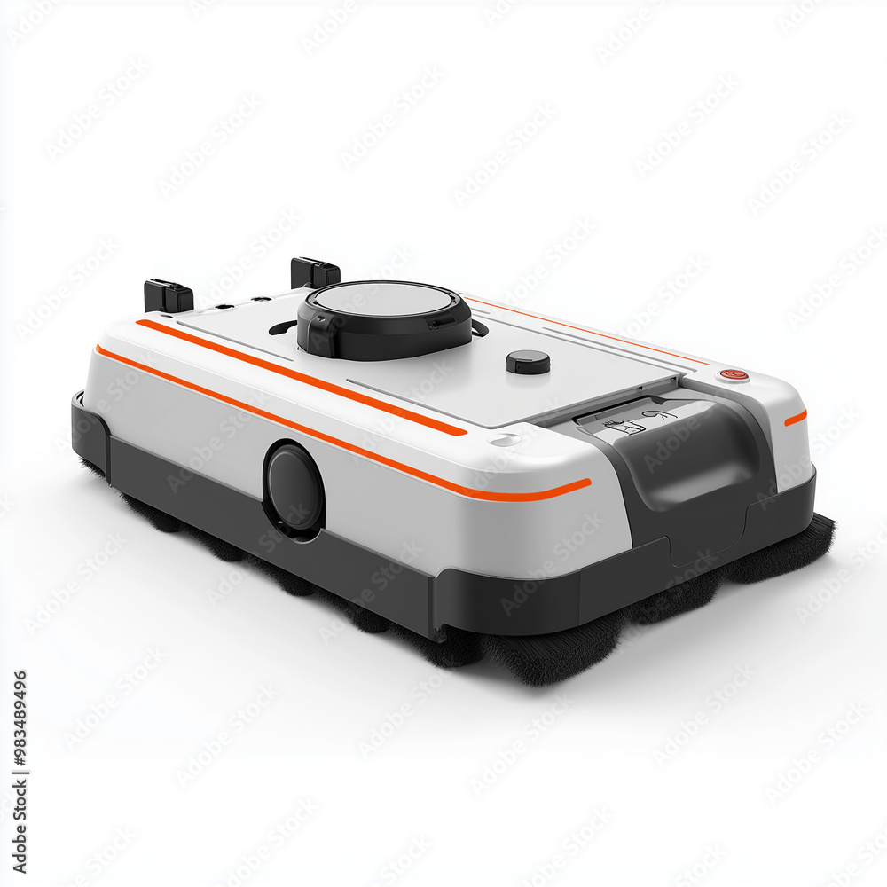 Obraz premium Advanced Robotic Mop with Multi-Directional Movement: Efficient Cleaning Technology