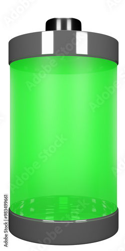 transparent,green battery stick concept png.blank batter concept