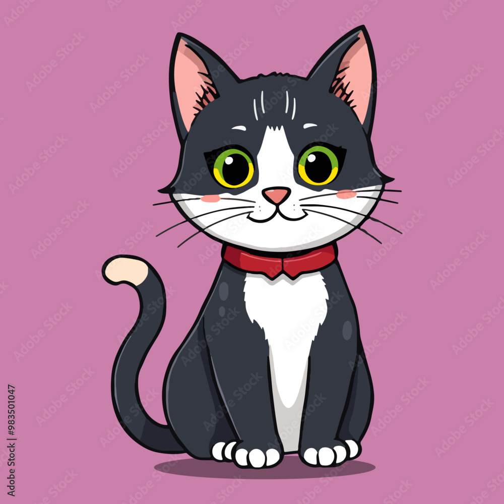 Adorable Cute Cat Illustration in Flat Cartoon Style for Kids and Pet Lovers Vector PNG Transparent Nursery Cutout Clipart Digital Planner Sticker Adorable Cute Cat Illustration in Flat Cartoon Style for Kids and Pet Lovers Vector PNG Transparent Nursery Cutout Clipart Digital Planner Sticker