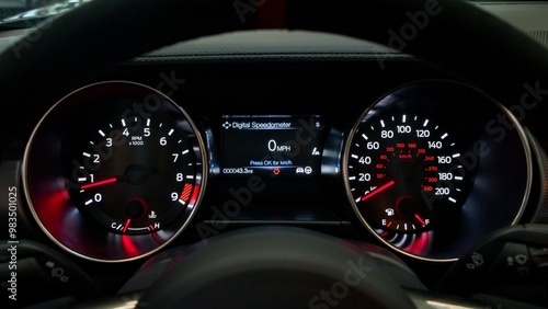 Tach and speedometer