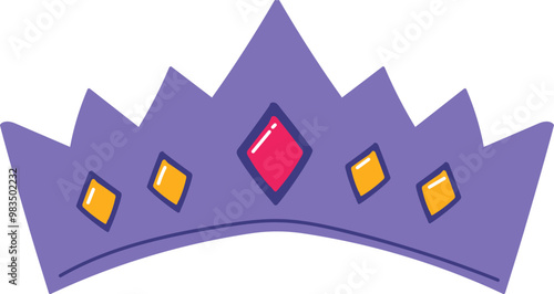 Handdrawn Queen Crown