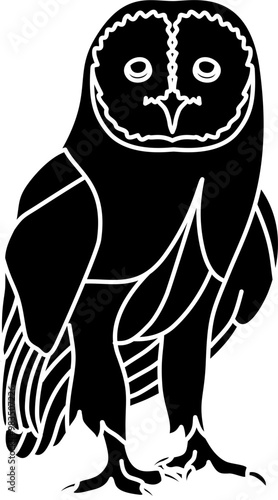 Owl bird illustration vector