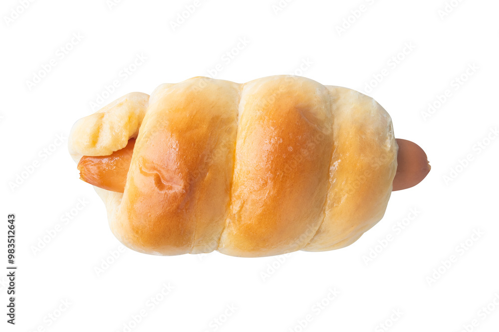 sausage bread rolls isolated on white background on transparent background sausage bread rolls isolated on white background on transparent background