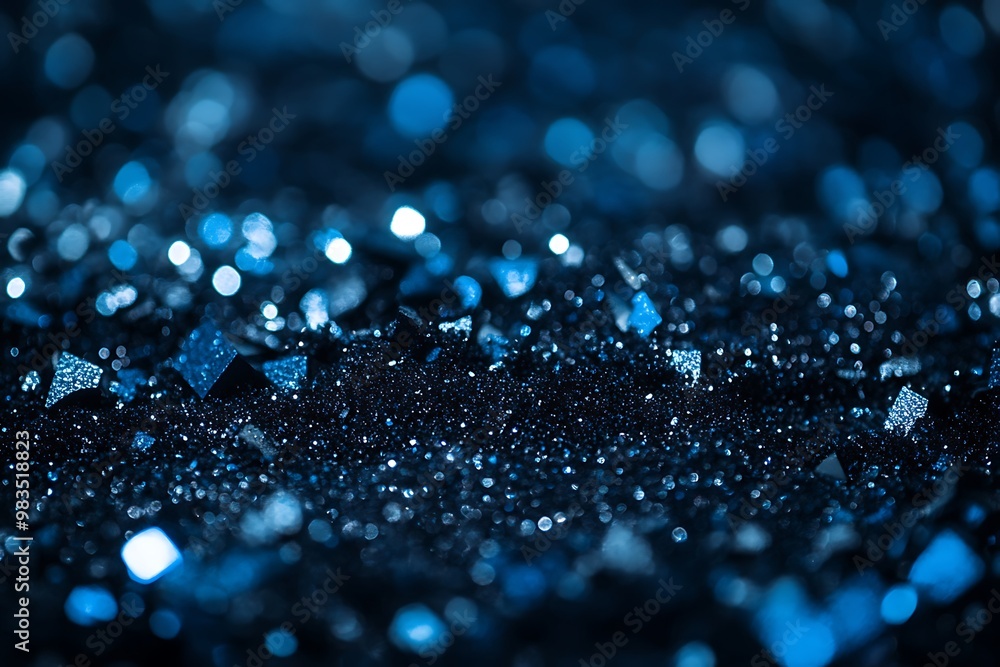 Abstract Blue Glitter Background Abstract Blue Glitter Background