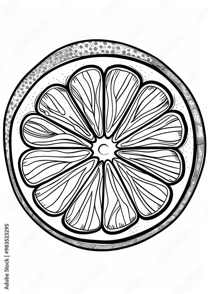 Obraz premium PNG Lemon sketch art illustrated.