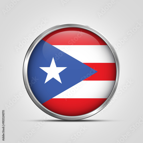 silver plate with glossy flag. Puerto Rico flag stamp. made in stamp isolated in white background. royal, allegiance, symbol, minimal, vector, 3d, icon, illustration. Free Download silver plate with glossy flag. Puerto Rico flag stamp. made in stamp isolated in white background. royal, allegiance, symbol, minimal, vector, 3d, icon, illustration. - GFXLoad