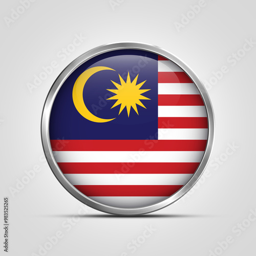 silver plate with glossy flag. Malaysia flag stamp. made in stamp isolated in white background. royal, allegiance, symbol, minimal, vector, 3d, icon, illustration. Free Download silver plate with glossy flag. Malaysia flag stamp. made in stamp isolated in white background. royal, allegiance, symbol, minimal, vector, 3d, icon, illustration. - GFXLoad