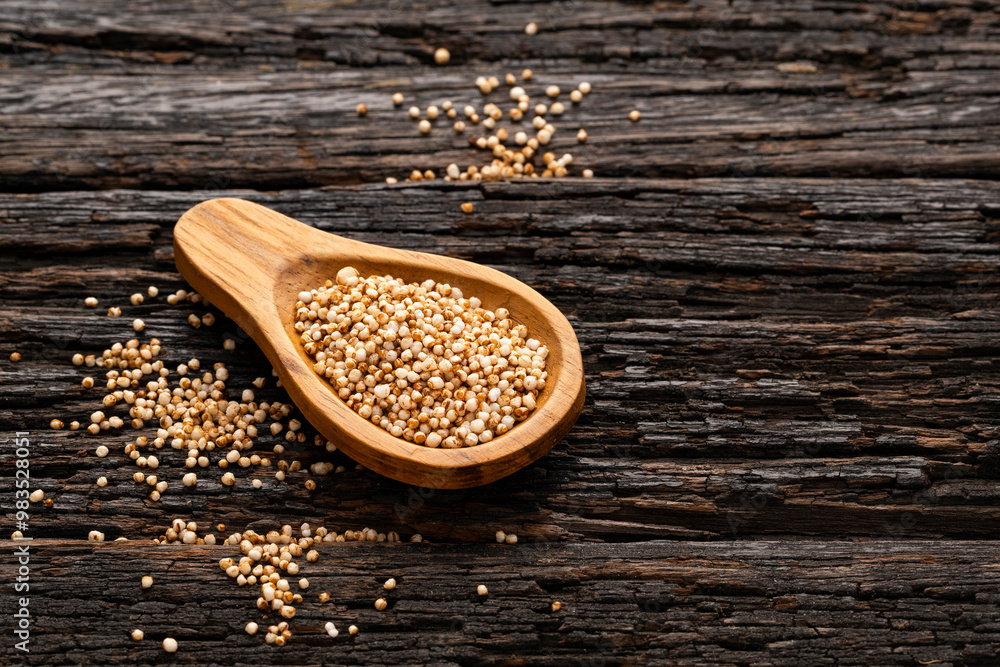 Organic pop seeds of ancestral amaranth - Amaranthus. Organic pop seeds of ancestral amaranth - Amaranthus.