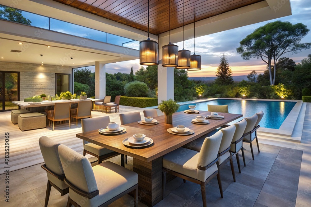 Fototapeta premium Interior Modern Luxury House Design