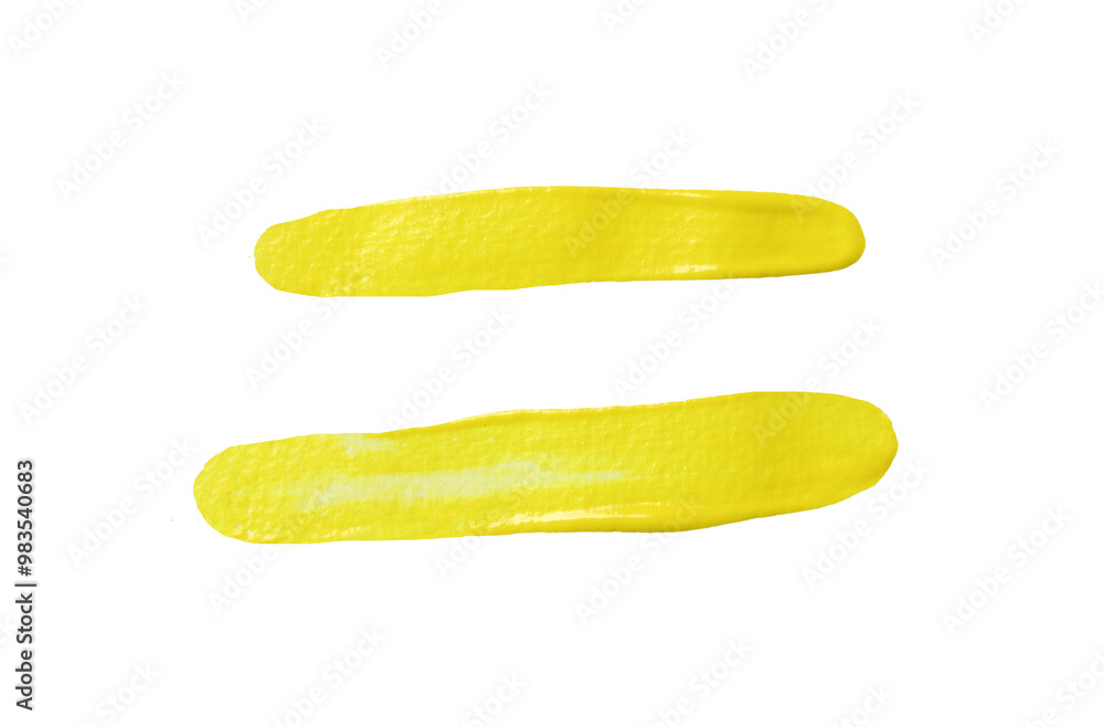Yellow brush with transparent image of PNG format extension. Yellow brush with transparent image of PNG format extension.