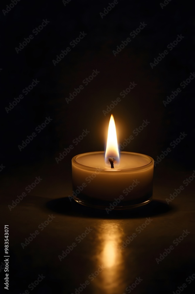 Weak Flame of a Nearly Extinguished Candle in Encroaching Shadows Weak Flame of a Nearly Extinguished Candle in Encroaching Shadows