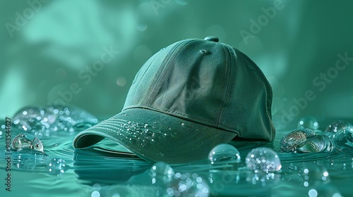 Green Cap Hat Isolated