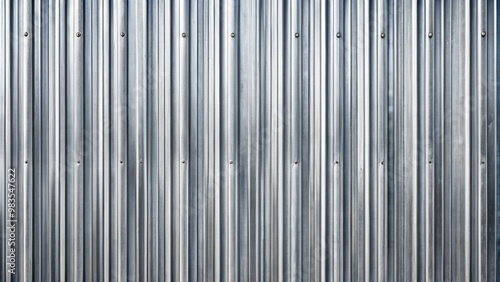 Seamless Silver Galvanized Fence Texture Panorama Background for Graphic Designers