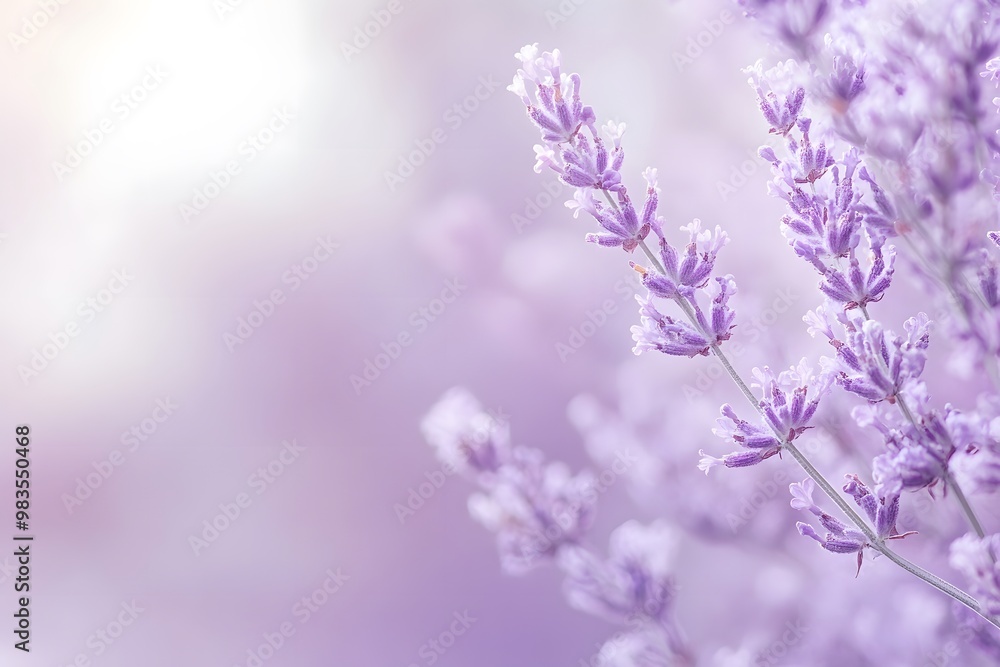 Naklejka premium Lavender Flowers in Bloom