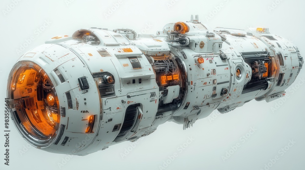 Futuristic spacecraft design with intricate details and glowing elements. Futuristic spacecraft design with intricate details and glowing elements.