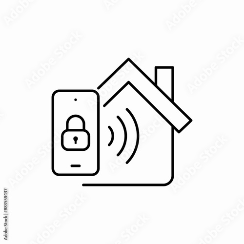 house remote control phone icon sign vector