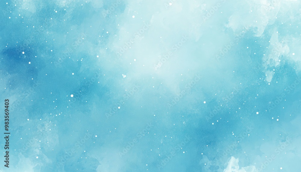 Fototapeta premium Light blue 2D cartoon texture featuring Milky Way stars Blurred decorative design in a simple style with galaxy elements ideal for creative advertising purposes